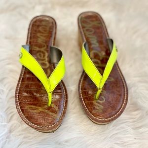 Sam Edelman Wedge Sandals, Lime Green